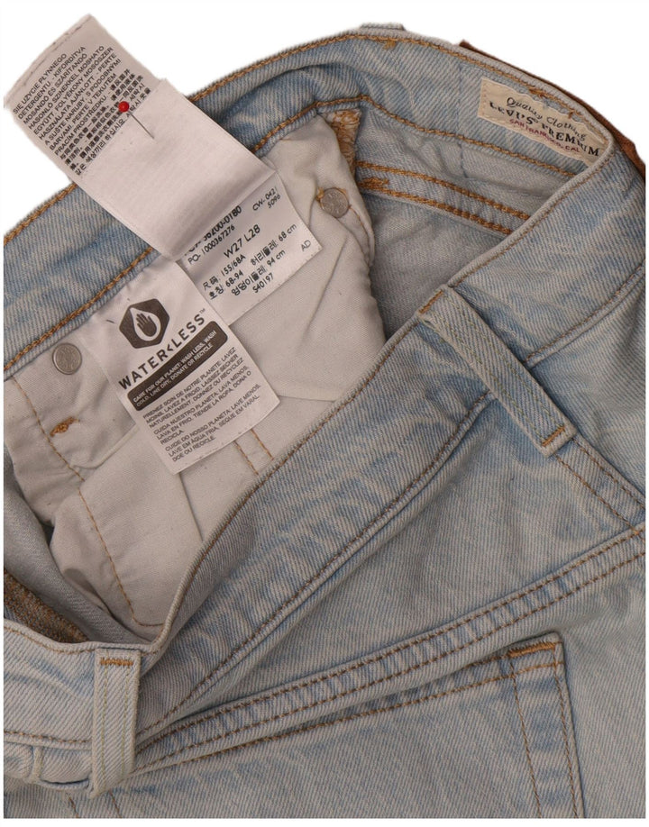 Женские прямые джинсы Levi's 501 W27 L28 синие, хлопок