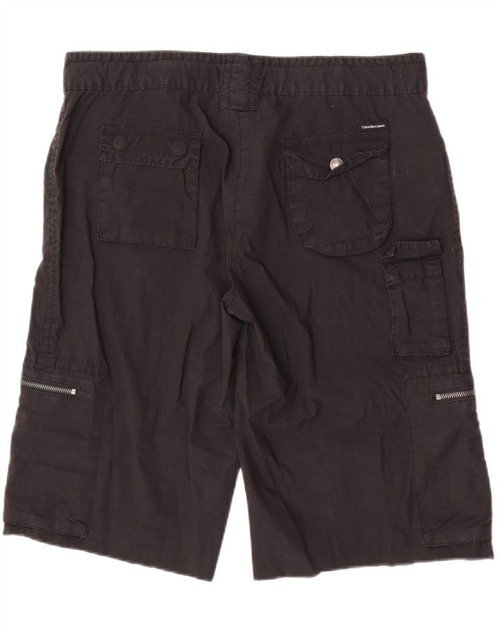 Женские шорты карго Calvin Klein Jeans W32, средний черный хлопок
