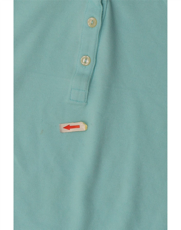 Женская рубашка поло Lacoste, размер 46 XL, синяя, хлопок