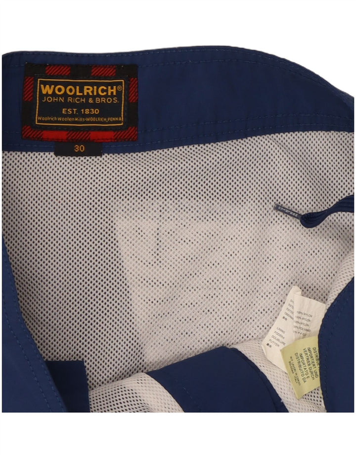 Мужские шорты для плавания Woolrich с рисунком, средние темно-синие, нейлоновые