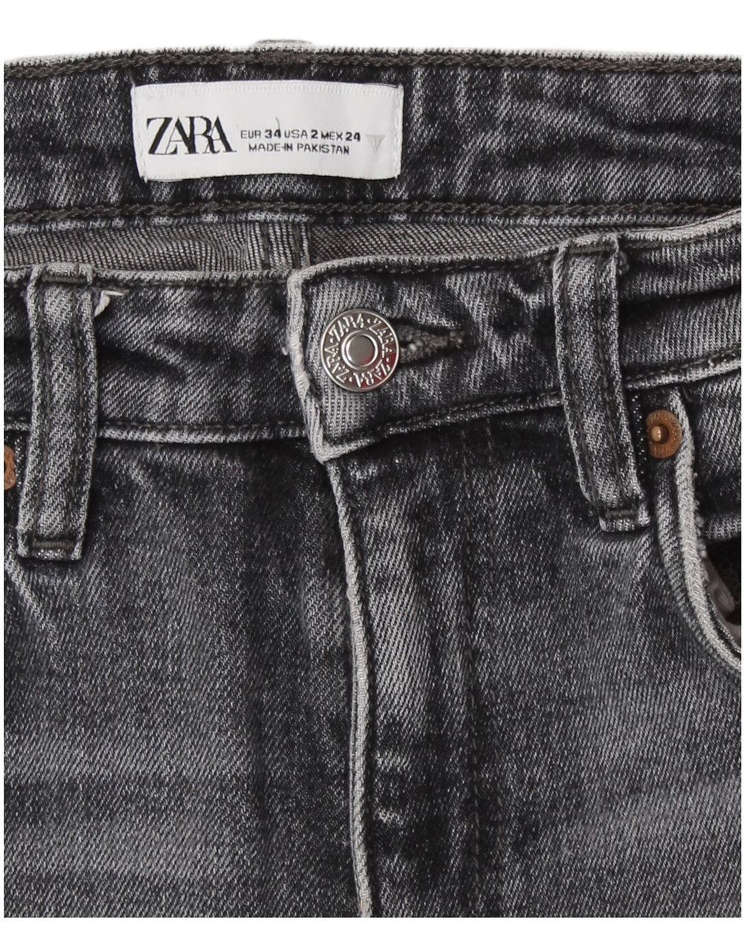 Женские джинсы Bootcut Zara EU 34 2XS W24 L26 Серые