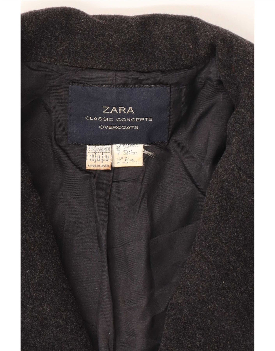 Женское пальто Zara EU 40 среднего серого цвета