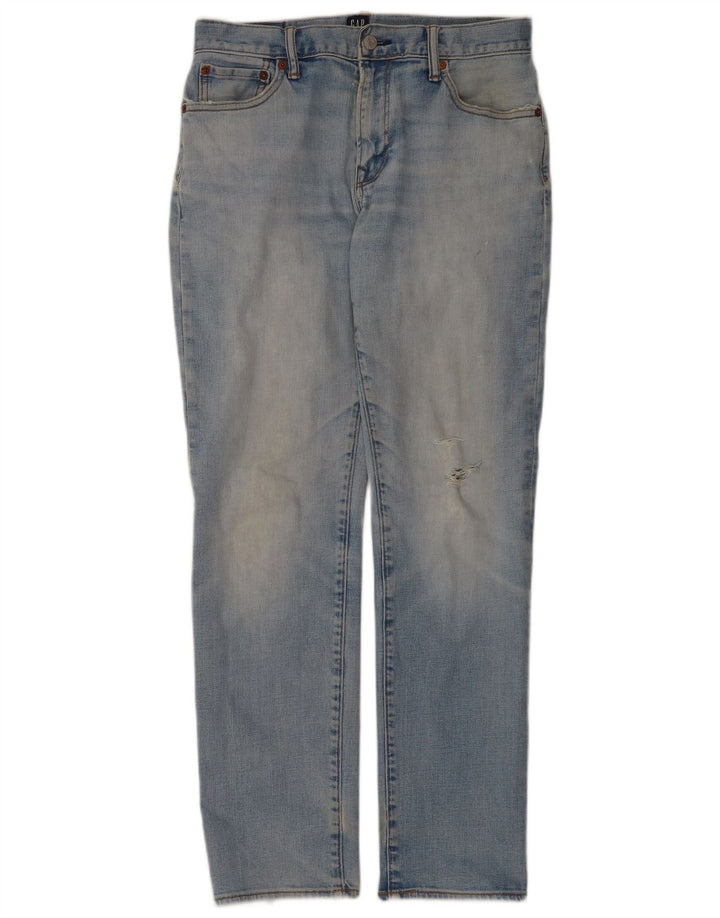 Джинсы мужские прямые Gap W30 L32 синие, хлопок