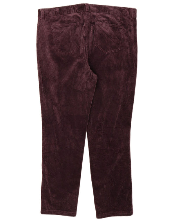 Женские узкие вельветовые брюки Brooks Brothers США 14 XL W34 L27 фиолетовые