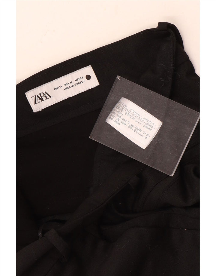 Женская мини-юбка ZARA Medium W28, черный полиэстер