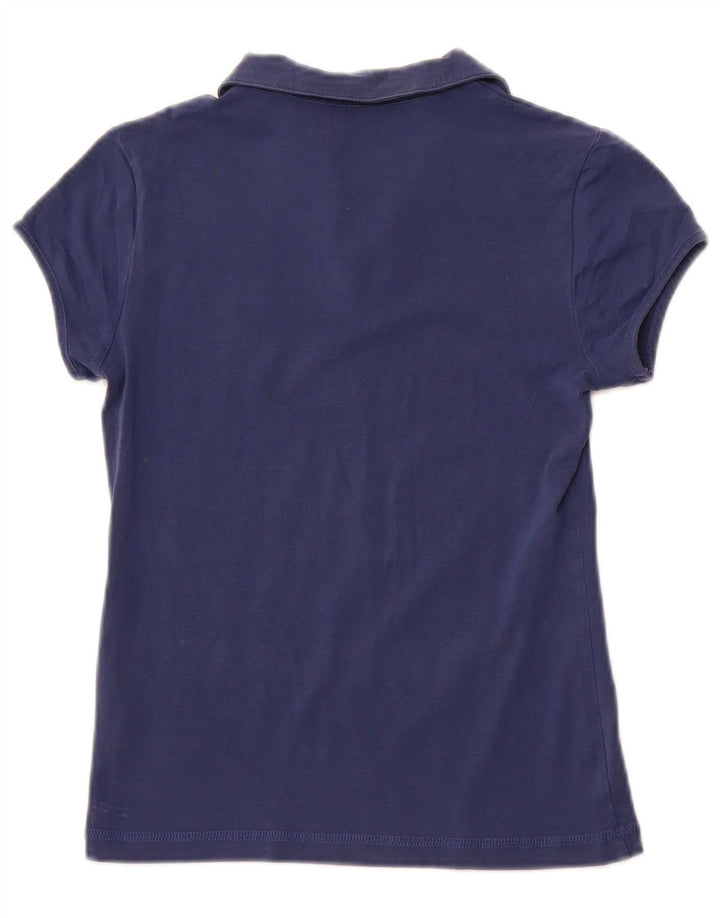 Рубашка-поло LOTTO для девочек 11–12 лет, маленькая, темно-синяя, хлопковая