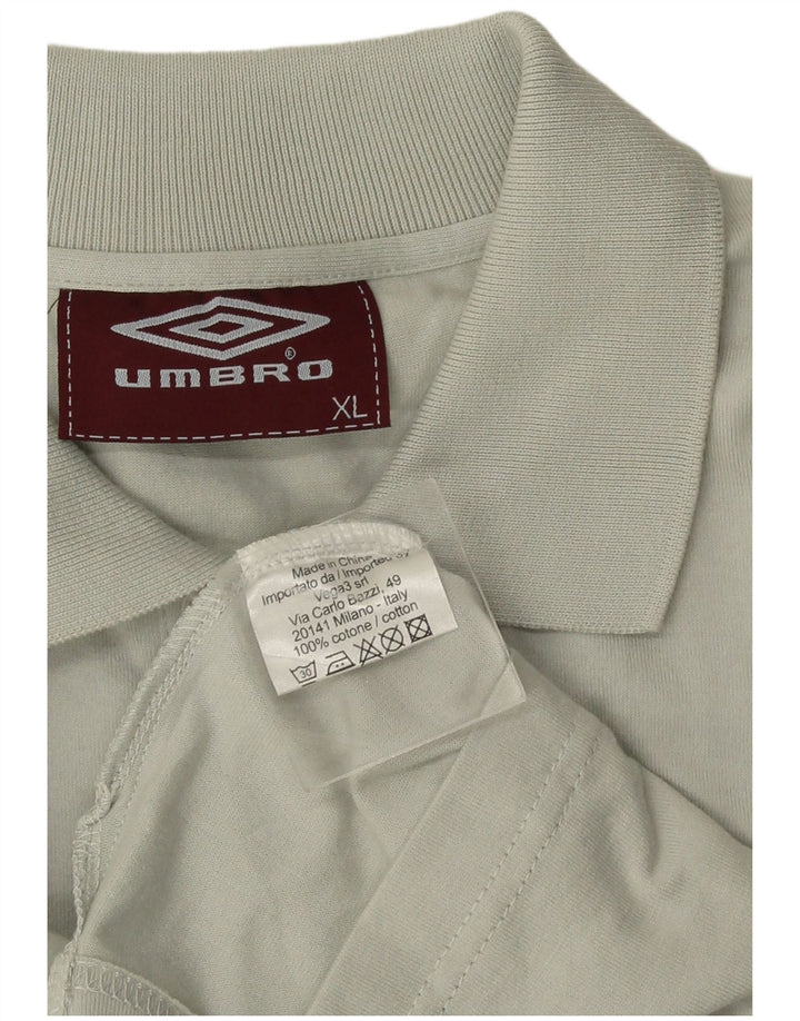 Мужская рубашка-поло Umbro XL, зеленый хлопок