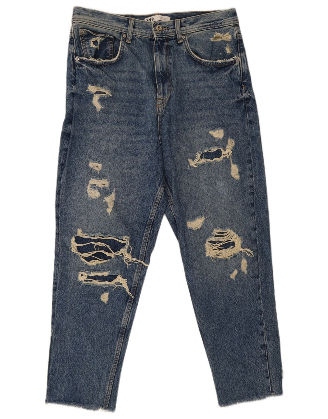 Мужские укороченные джинсы Zara EU 40 Medium W31 L26, синий хлопок