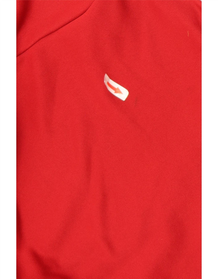 Женская спортивная куртка Adidas UK 12/14, средний красный полиэстер