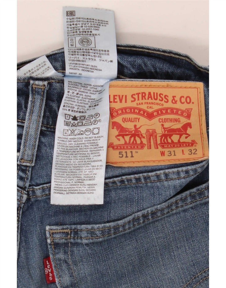 Мужские джинсы Levi's Slim 511 W31 L32 синие, хлопок
