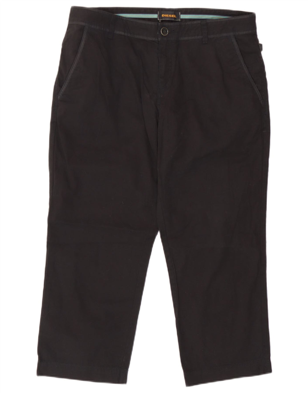 Женские капри Diesel W34 L22, черные, хлопковые