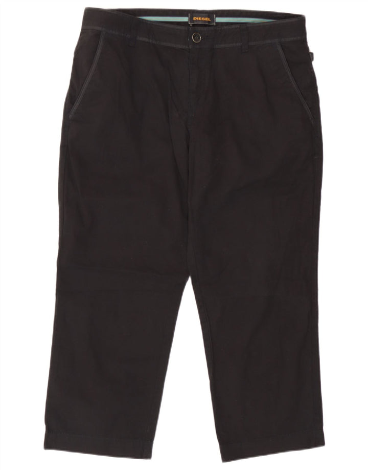 Женские капри Diesel W34 L22, черные, хлопковые
