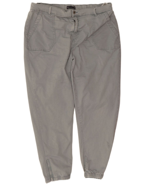 Женские узкие укороченные брюки Marks & Spencer UK 20 2XL W40 L26 Синие, хлопок