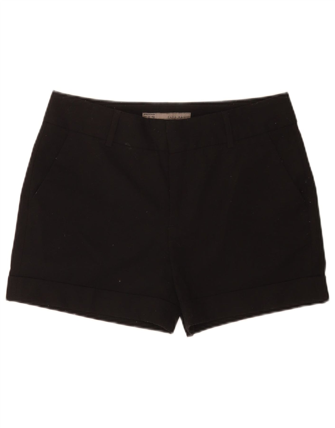 Женские шорты чинос Zara Medium W28, черный полиэстер