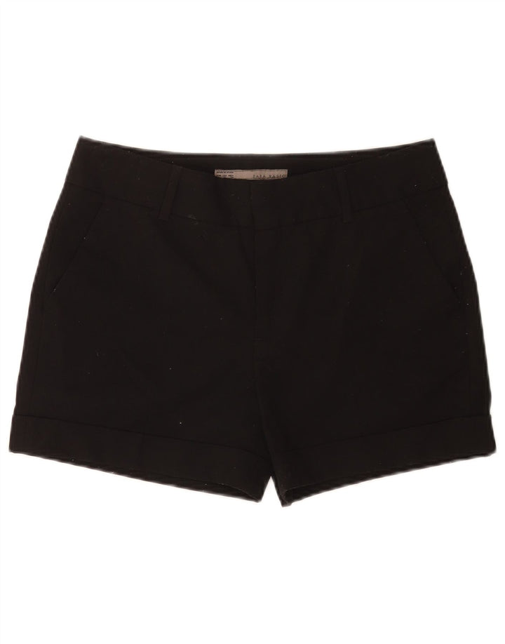 Женские шорты чинос Zara Medium W28, черный полиэстер