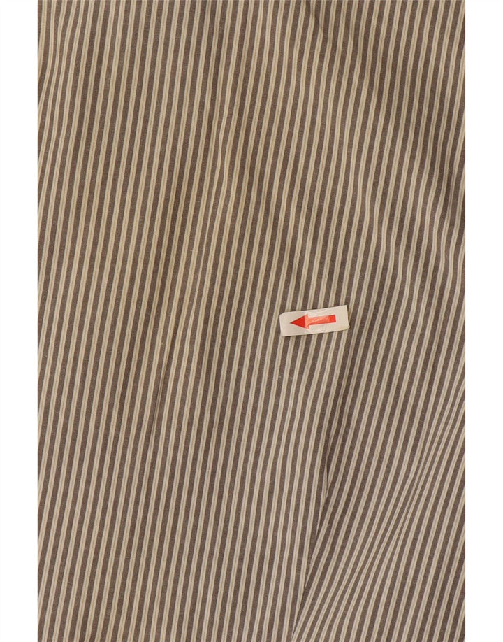 Женская рубашка Marlboro Classics EU 44 XL, серая, хлопковая в тонкую полоску