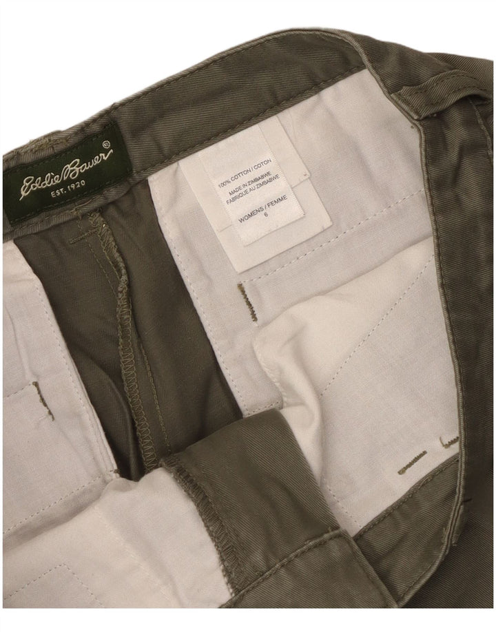 Женские повседневные шорты Eddie Bauer US 6 Medium W30 Хаки Хлопок