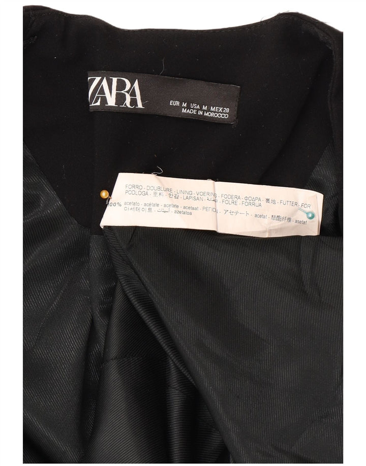 Женский пиджак Zara UK 12, средний черный