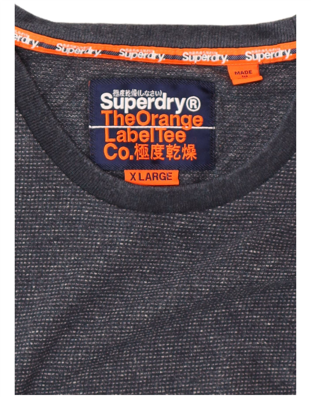 SUPERDRY Мужская футболка Top XL Темно-синий