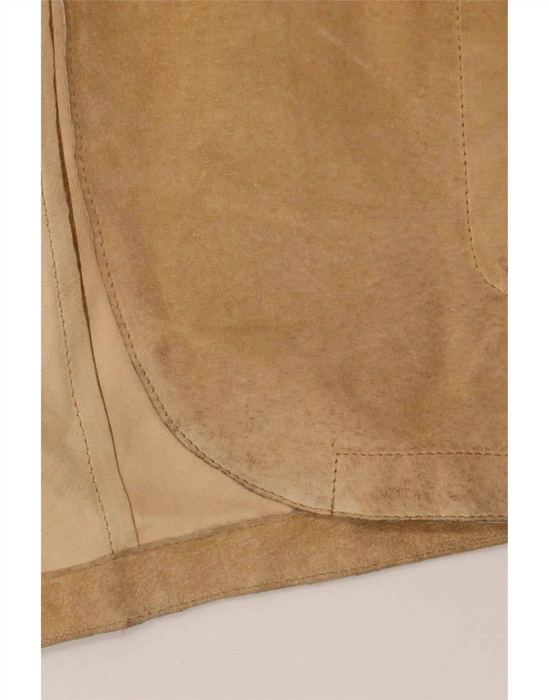 ВИНТАЖНЫЙ мужской замшевый пиджак с 3 пуговицами UK 44 2XL Бежевый кожаный