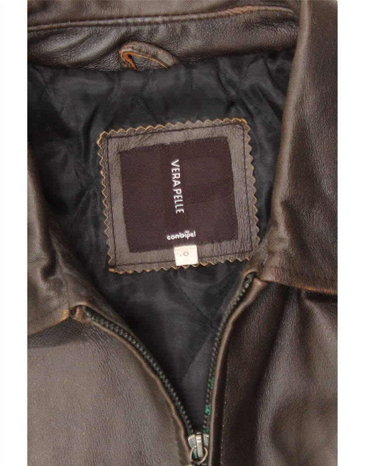 Мужская кожаная куртка Conbipel IT 48 Medium Brown Leather