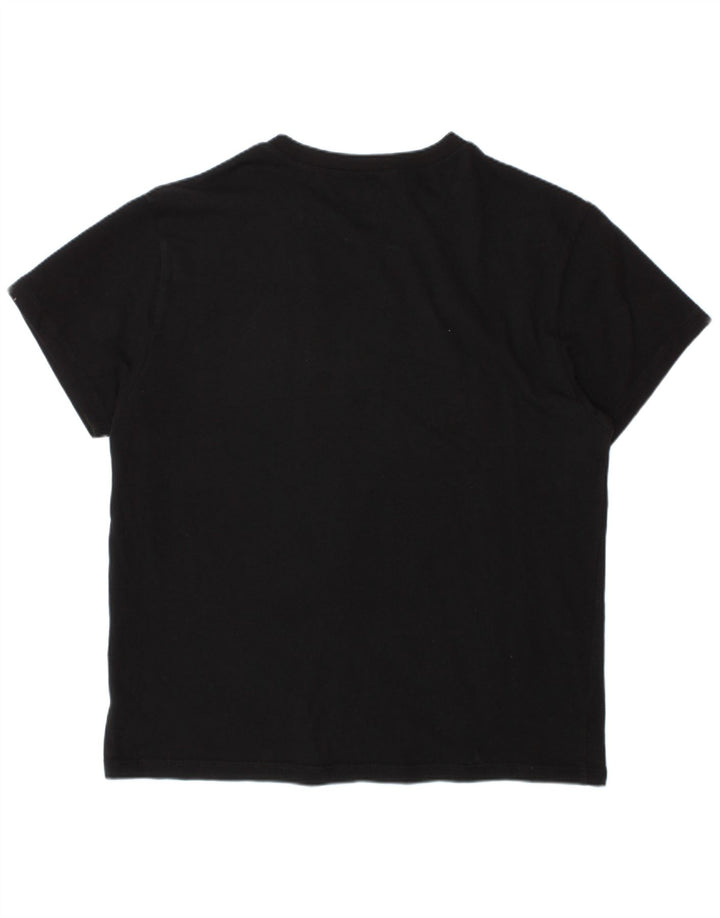 Футболка с рисунком VANS для мальчиков, топ 15–16 лет, размер XL, черный хлопок