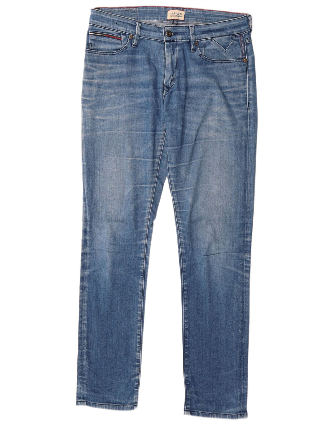 TOMMY HILFIGER Womens Slim Jeans W32 L34 Blue Cotton