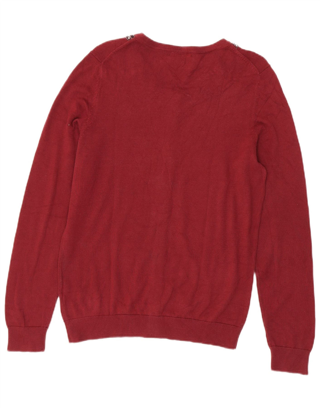 Женский кардиган Tommy Hilfiger UK 12, темно-бордовый хлопок, средний цвет