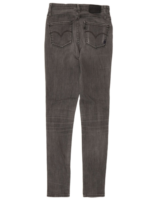 Женские джинсы скинни Levi's W26 L34 Серый хлопок