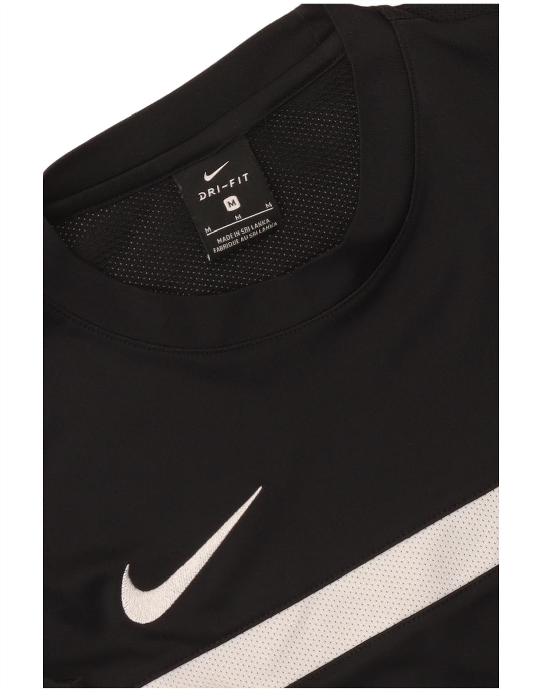 Мужская футболка Nike Dri Fit, средний черный, цветной блок