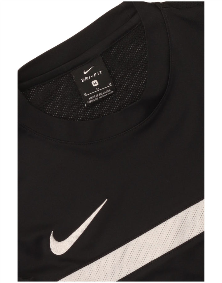 Мужская футболка Nike Dri Fit, средний черный, цветной блок