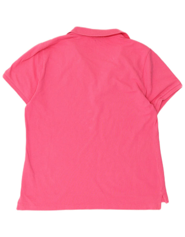 Женская узкая рубашка поло Polo Ralph Lauren, Великобритания, 18 XL, розовый хлопок