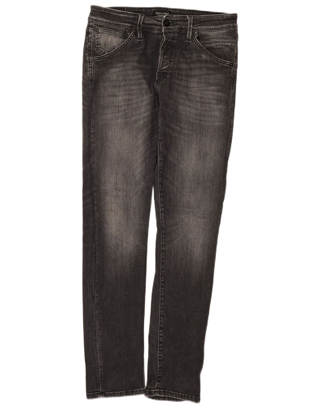 Мужские узкие джинсы Jack & Jones W31 L32, серый хлопок