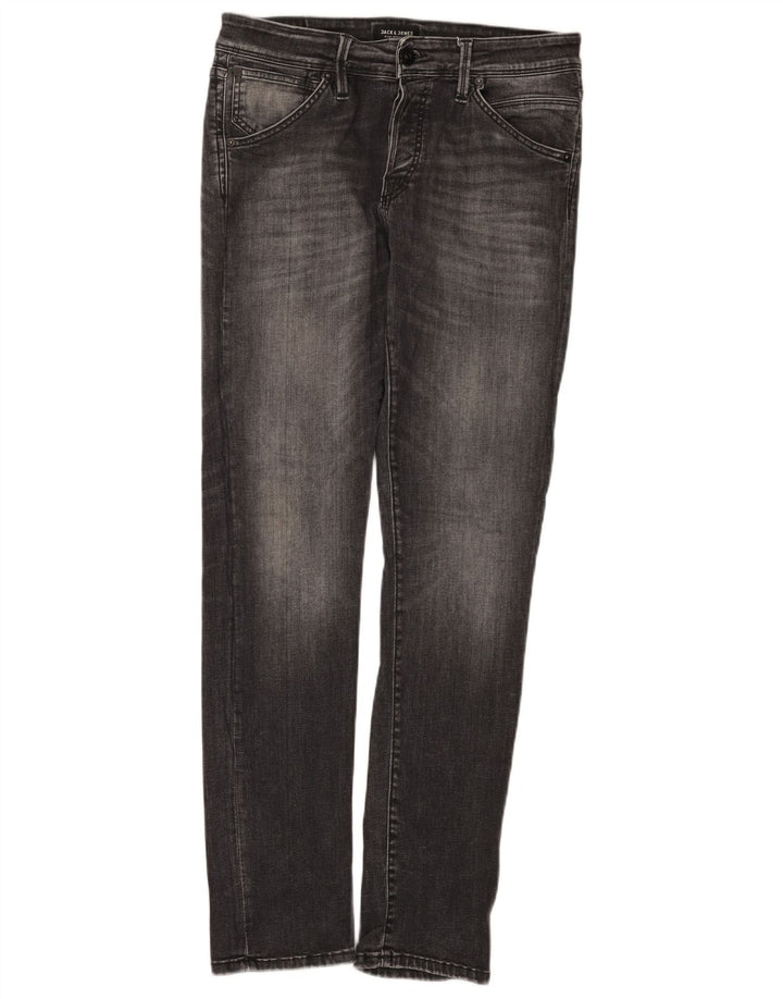 Мужские узкие джинсы Jack & Jones W31 L32, серый хлопок