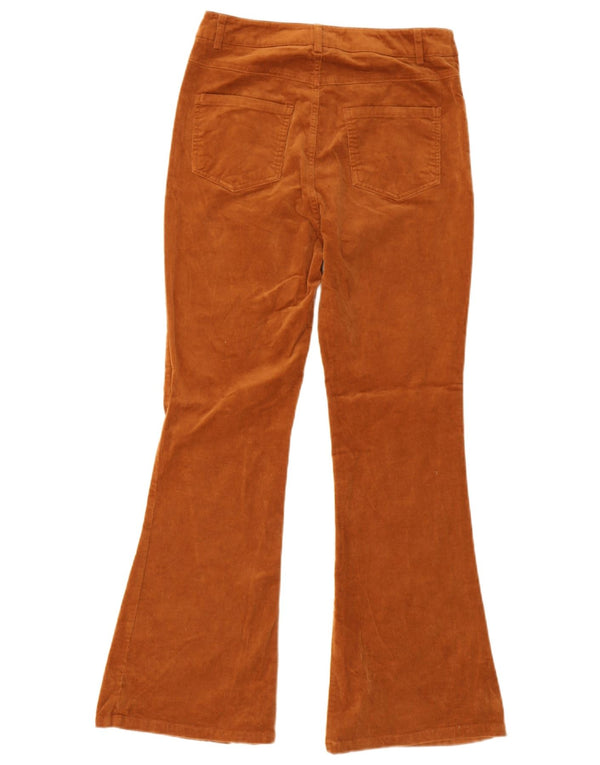 Женские вельветовые брюки-клеш Joe Browns UK 10, маленькие W28 L28, коричневые