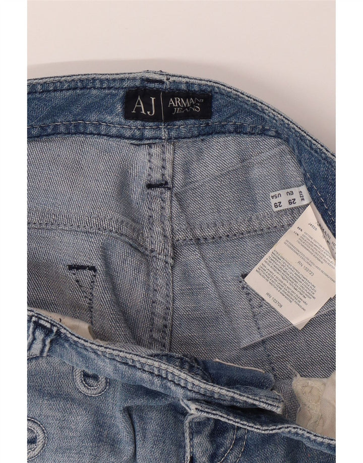ARMANI Womens Bootcut Jeans W29 L28 Blue Cotton Vintage Armani and Second-Hand Armani from Messina Hembry 