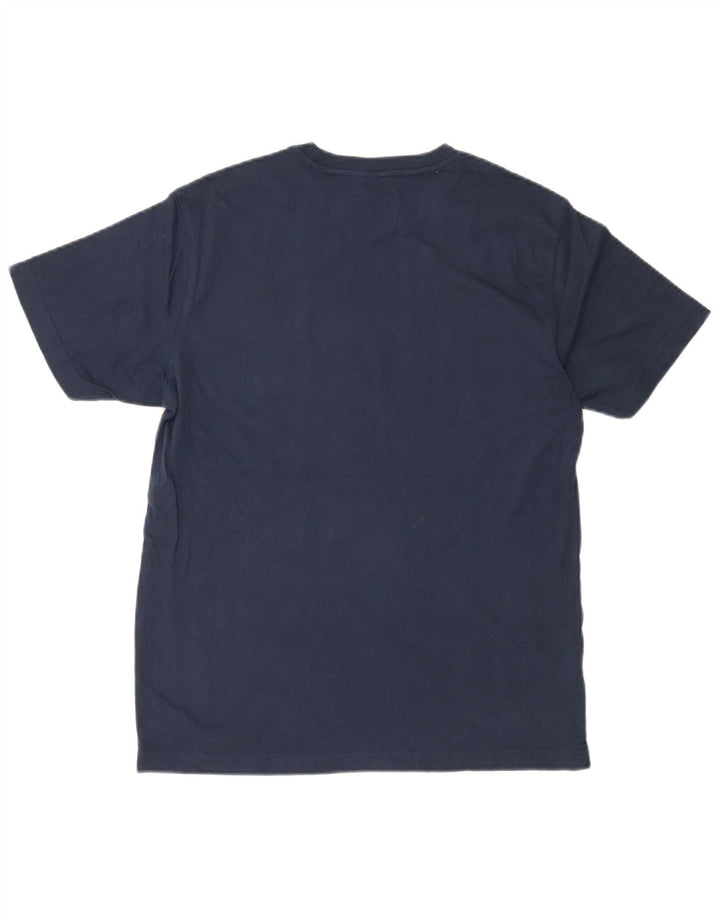 Eddie Bauer Mens Graphic T-Shirt Top Medium Navy Blue Cotton