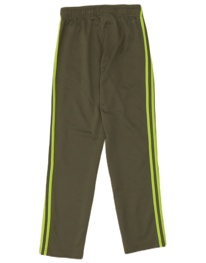 ADIDAS Спортивные брюки Climalite для мальчиков 11-12 лет, хаки, полиэстер