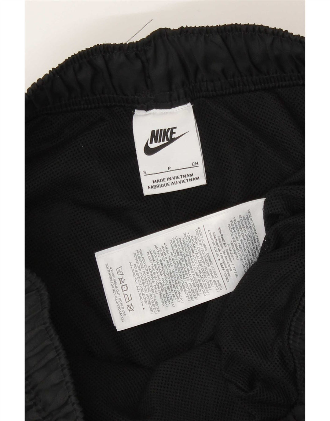 Мужские спортивные шорты Nike, маленькие черные из полиэстера