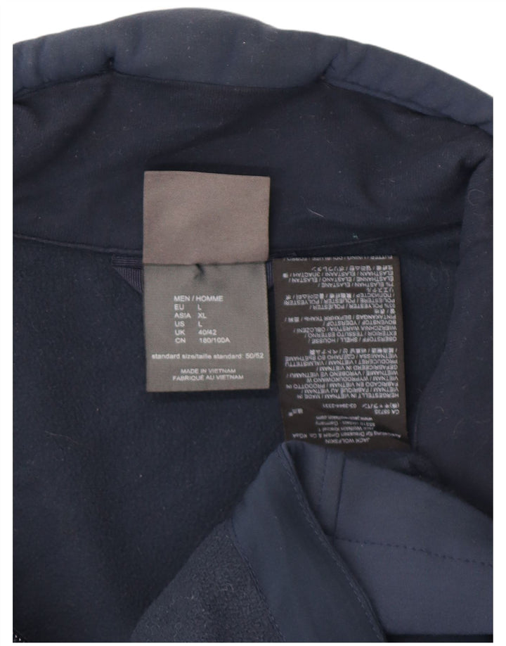 Мужская ветровка Jack Wolfskin UK 40, большая темно-синяя полиэстер