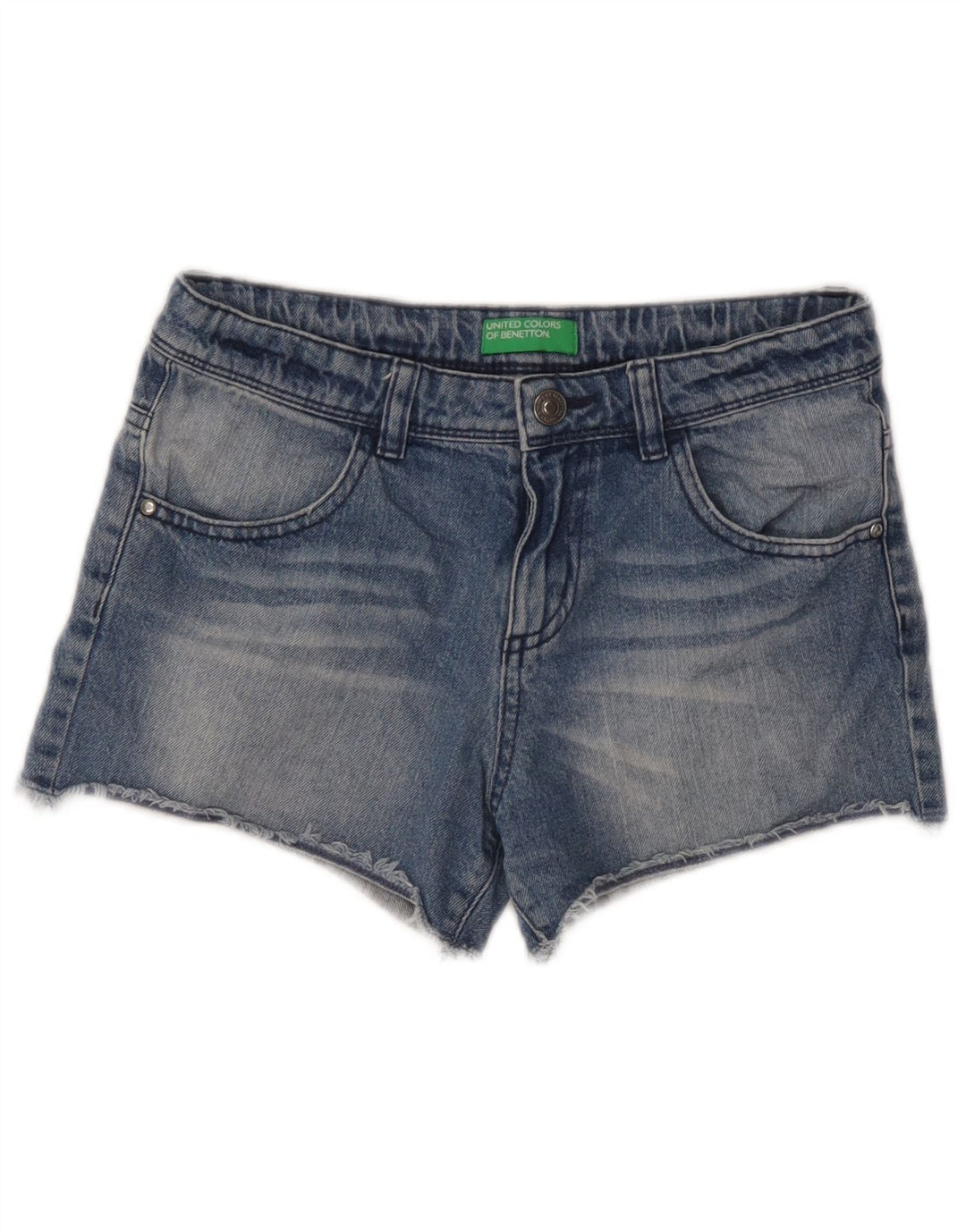 Женские джинсовые шорты Benetton W26, маленькие синие