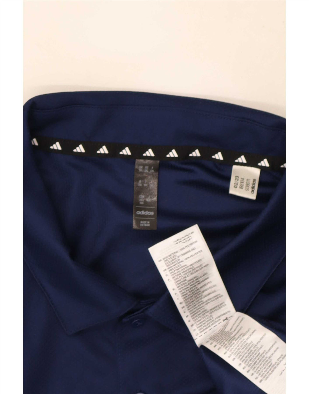 Мужская рубашка-поло Adidas Aeroready 2XL темно-синяя, полиэстер