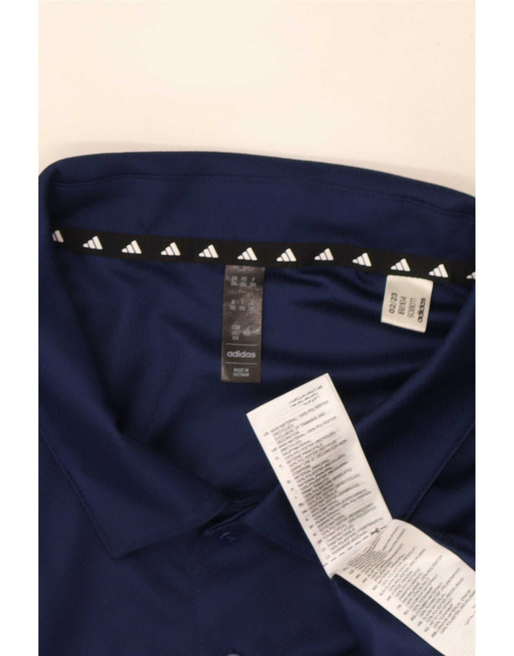 Мужская рубашка-поло Adidas Aeroready 2XL темно-синяя, полиэстер