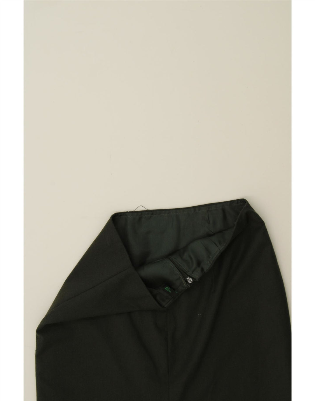 BENETTON Womens Pencil Skirt IT 38 XS W26  Green Polyester Vintage Benetton and Second-Hand Benetton from Messina Hembry 