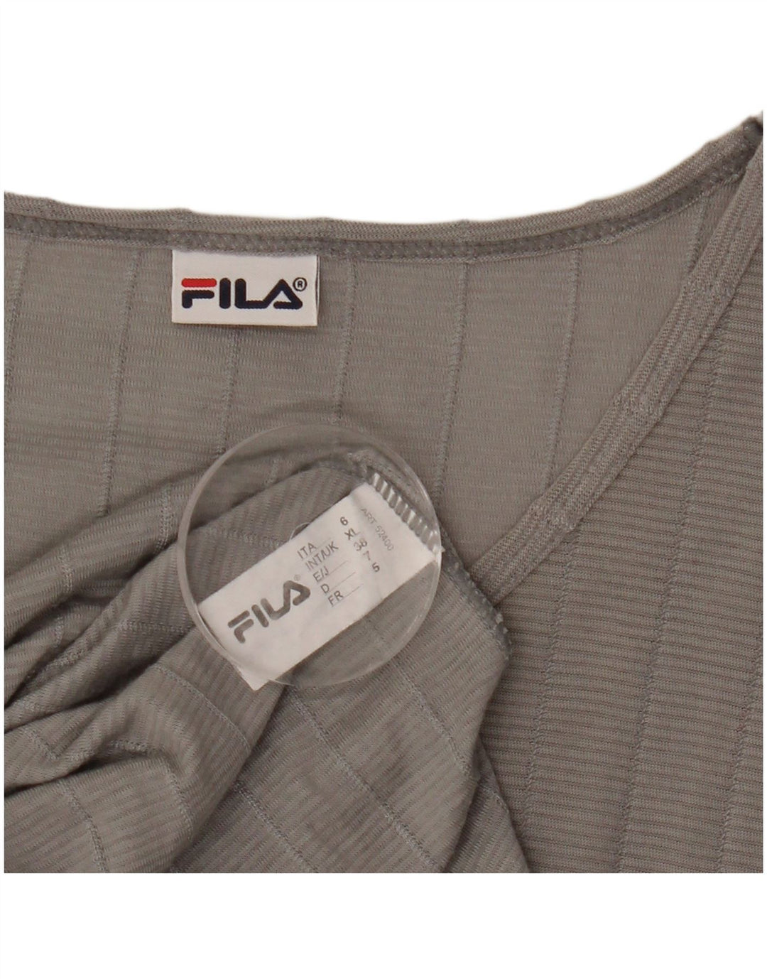 Мужская футболка Fila Top XL, хлопковая серая полоска