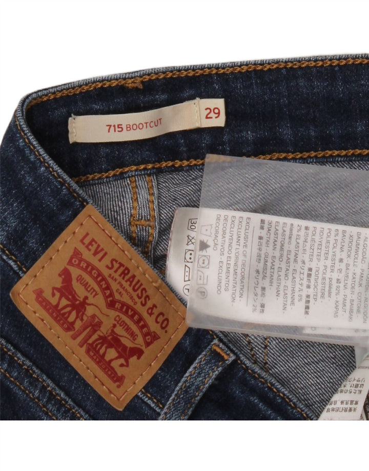 Женские джинсы LEVI'S 715 Bootcut W29 L29 Синие, хлопок