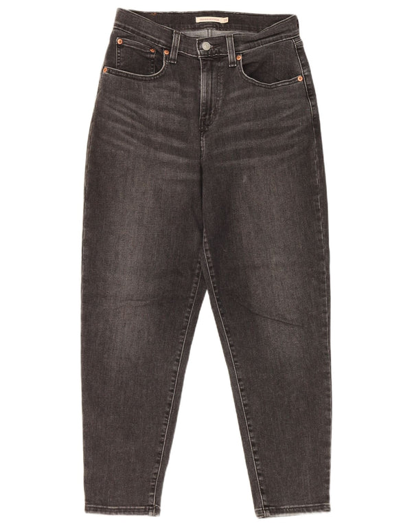 Женские свободные джинсы-бойфренды Levi's с высокой посадкой W28 L27, черный хлопок