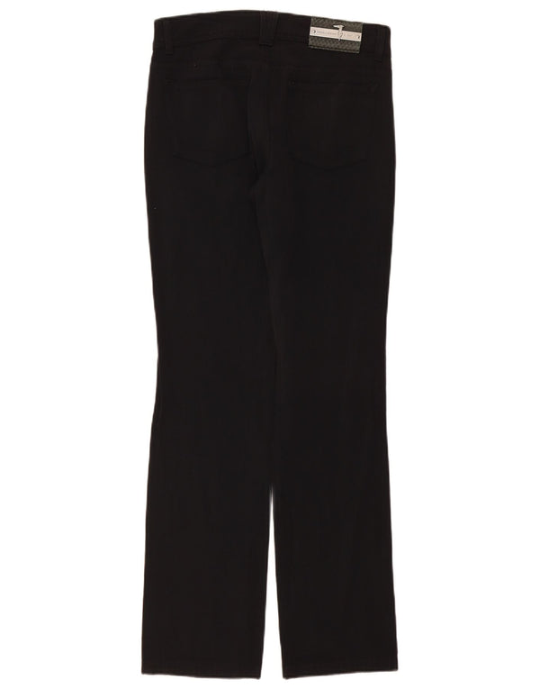 Trussardi Женские прямые повседневные брюки W26 L30, черные хлопковые
