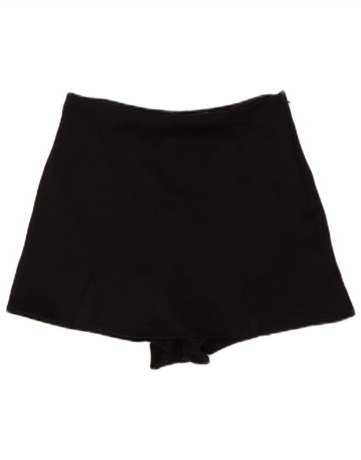 Женские шорты Zara UK 10, маленькие черные из вискозы
