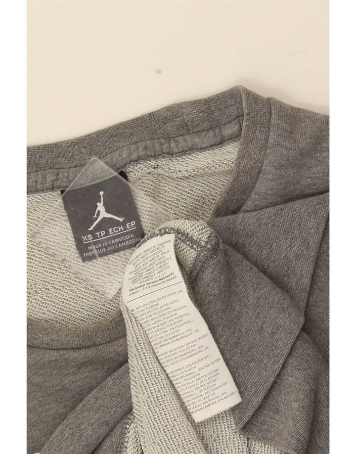 Мужской свитшот с рисунком Nike XS, серый хлопок